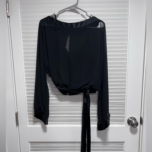 Black JS Collection Blouse Size 10 - Picture 1 of 5